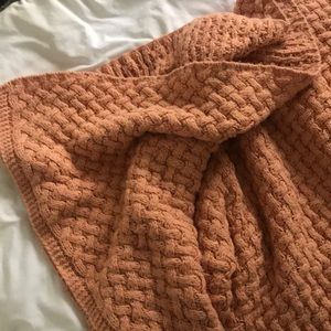 Peach knit Target Blanket